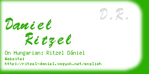 daniel ritzel business card